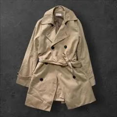 トレンチコート ベージュ レディース コート アウター ジャケット 古着 長袖