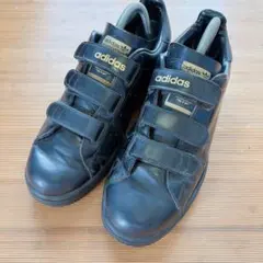 美品 adidas スタンスミス ベルクロ 27cm ブラック レザー - メルカリ