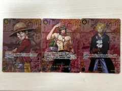 ワンピースカード レッドコミパラ ルフィ サボ エース 展示・鑑賞用
