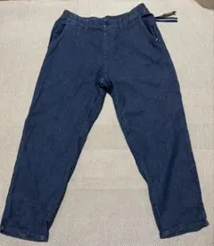 値下げしました　カジュアルデニム　ダークブルーパンツ