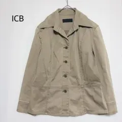 iCB アイシービー　テーラードジャケット　ベージュ　Mサイズ相当　羽織りのサムネイル