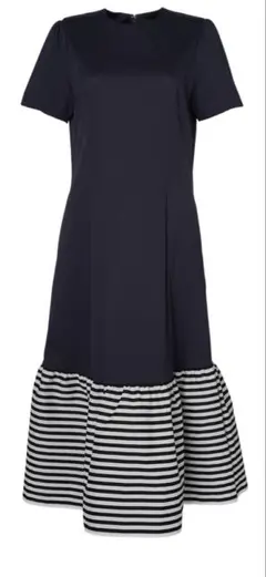 ボーダーズアットバルコニー BOTTOM FRILL TEE DRESS 36のサムネイル