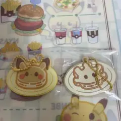 【ピカチュウ、マホミル】一番くじ ポケピース パンケーキラバーチャーム