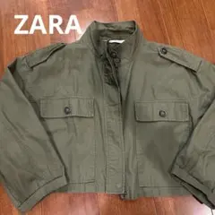 ZARA ミリタリージャケット　カーキ