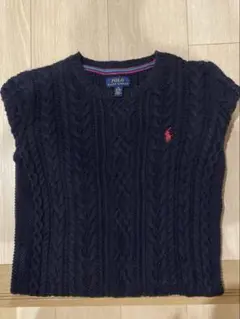 ラルフローレン　ケーブルニットワンピース