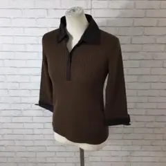 12.25 h381 エヴェックスバイクリツイア ニットトップス M