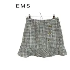 B0114EMSチェックミニスカート　ウエストゴム　デート　ギャル　美脚