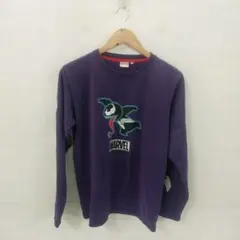 値下◎8.3◎M341C◎マーベル◎ロンT◎パープル◎長袖◎サイズMのサムネイル