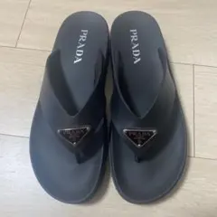 PRADA ラバー トング厚底サンダル ブラックのサムネイル