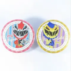 リュウソウジャー レッド ゴールド 缶バッジクリップ カプコンカフェ