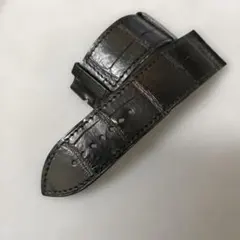 美品 エルメス クロコダイル ポロサス ベルト 95 ブラック ブラウン