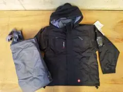 AIRWALK スノーボードウェア 140サイズ　ブラック黒　グレー　2点セット