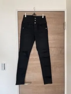 Heatherヘザーブラックスキニーデニム