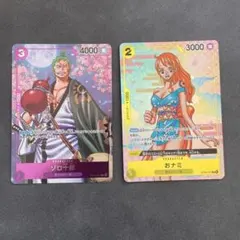 即発送 2枚セット おナミ ゾロ十郎 ワンピースカード 2nd アニバーサリー