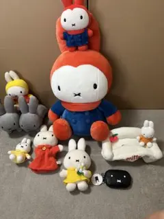ミッフィー　アンド　フレンズ　ぬいぐるみセット　未使用　レアもの　セキグチ Miffy フレンズセット 6体 セキグチ ぬいぐるみ レトロ 青服 - メルカリ