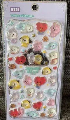 BT21 プチドロップステッカー