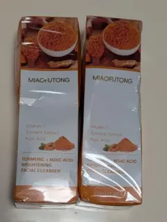MIAOFUTONG ターメリック コウジ酸 洗顔料 2本セットのサムネイル