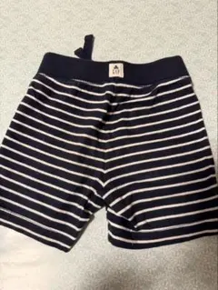 ネイビーと白のストライプパンツ