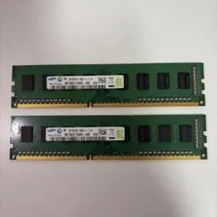 Samsung製 DDR3-1600 メモリ 2GB 2枚 計4GB - メルカリ