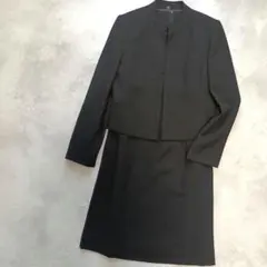 美品 ブラックフォーマル 2点セット ワンピース 半袖 礼服 冠婚葬祭
