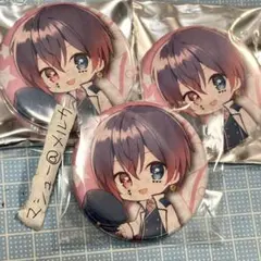 AMPTAK×COLORS あっとくん　あとわん2 缶バッジ　バッチ　セット