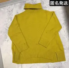 YECCA VECCA イエロー　タートルニット