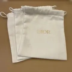 ディオール　巾着袋　白 3点