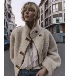 ZARA リバーシブルダブルフェイスジャケット　Lサイズ