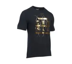 黒 Lサイズ Tシャツ 金色グラフィック