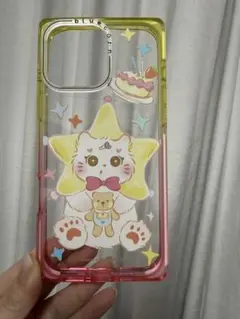 iPhone16promaxクリアケース 星型キャラクター