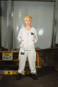 9090 ロゴプリント　スウェットパンツ