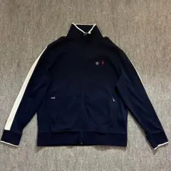 【希少美品】ポロバイラルフローレン トラックジャケット JAPAN 刺繍 黒 M ラルフローレン☆総刺繍 日本 国旗 ビッグポニー トラック