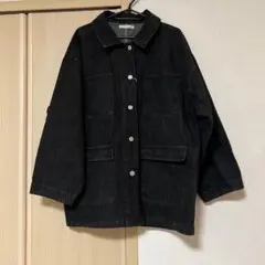 しまむら　mysa closet デニムジャケット ブラック