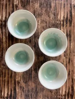 ブルー 10cm 小鉢 4個 オシャレ 陶器 副菜皿 カフェ風 和洋食器