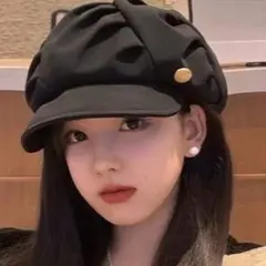 キャスケット 帽子 レディース かわいい 大人女子 レトロ カジュアル シンプル