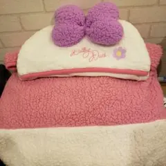 ディズニー　デイジー　フード付きブランケット