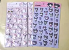 ダイソー サンリオぷくっとシール　4点セット