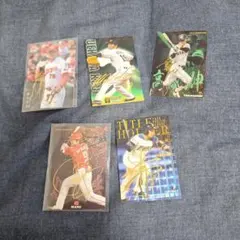 プロ野球 ゴールドサイン入りセット