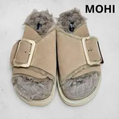 極美品　MOHI モヒ ムートン ファーサンダル　ベージュ　IENAのサムネイル