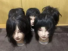 美容師国家試験　8体セット 新品3体中古5体 カットウィッグ カットマネキン 美容師国家試験 練習済カットウィッグ マネキン 7体セット - メルカリ