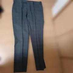 UNIQLO チェック柄 スラックス ウエスト82cm