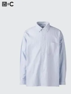 UNIQLO :C ブロードオーバーサイズシャツ／ストライプ XL　試着のみのサムネイル