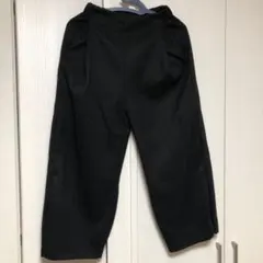 黒 ガウチョパンツ ゴムウエスト　新品