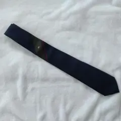 バーバリー　ネクタイ　シルク100％　タグ付　未使用　ネイビー　紺　ワンポイント