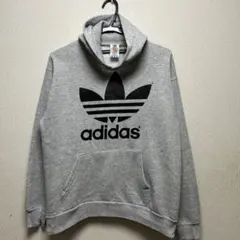80s 90s USA製adidas トレフォイルパーカー M