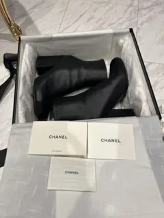 CHANEL シャネル ショートブーツ ゴールド金具 裏張り済 箱付き - メルカリ