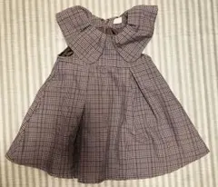 petit main チェック柄 ワンピース 90cm