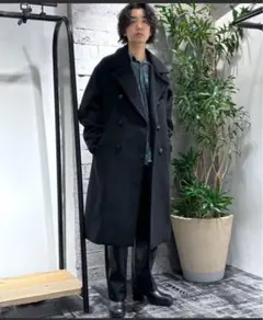 HARE ウールダブルブレストコートhare