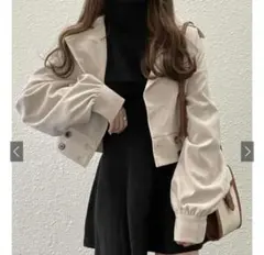 ダブルボタンショート丈ジャケット (dk1112)