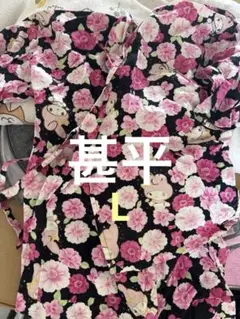 マイメロディ 花柄 甚平 Lサイズ　サンリオ